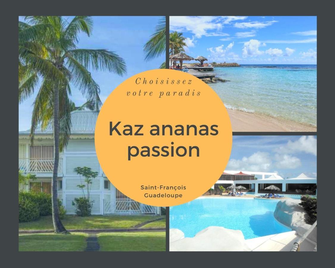 F3 _ Kaz Ananas Passion Au Manganao Apartment Saint-Francois  Bagian luar foto