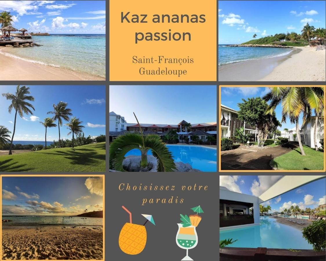 F3 _ Kaz Ananas Passion Au Manganao Apartment Saint-Francois  Bagian luar foto